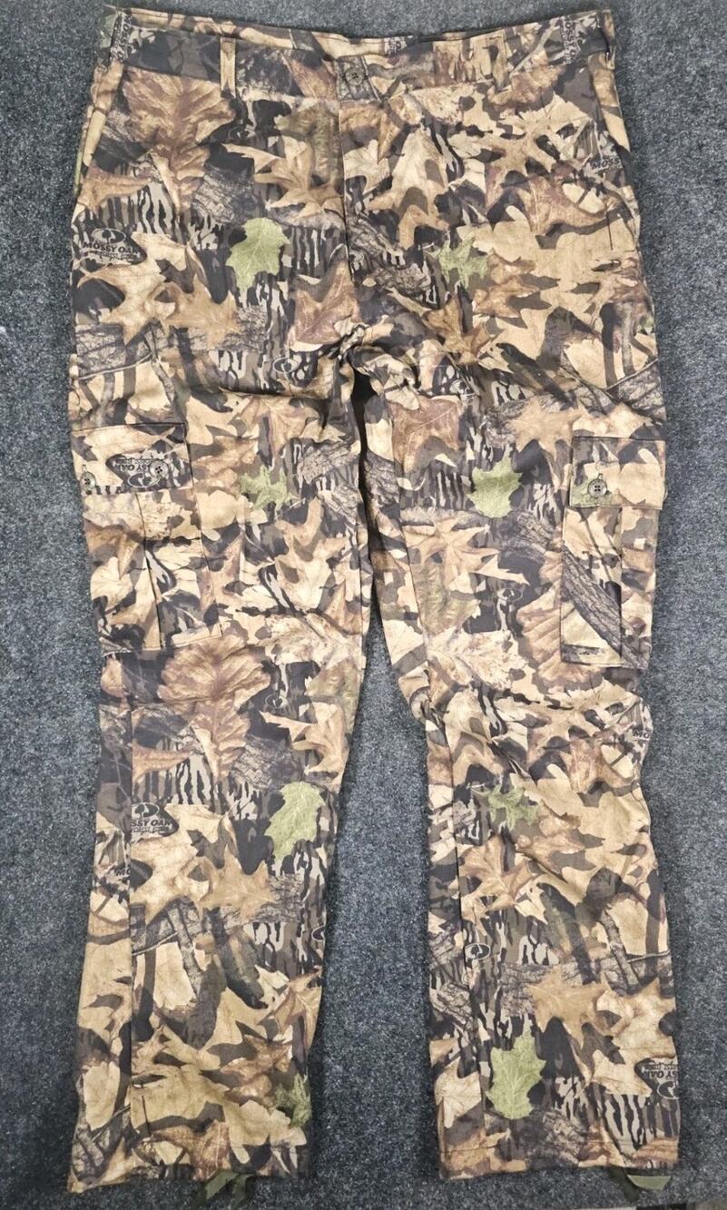 Mossy Oak Forest Floor Men's Camouflage Camo Cargo Pants XL Regular Pockets